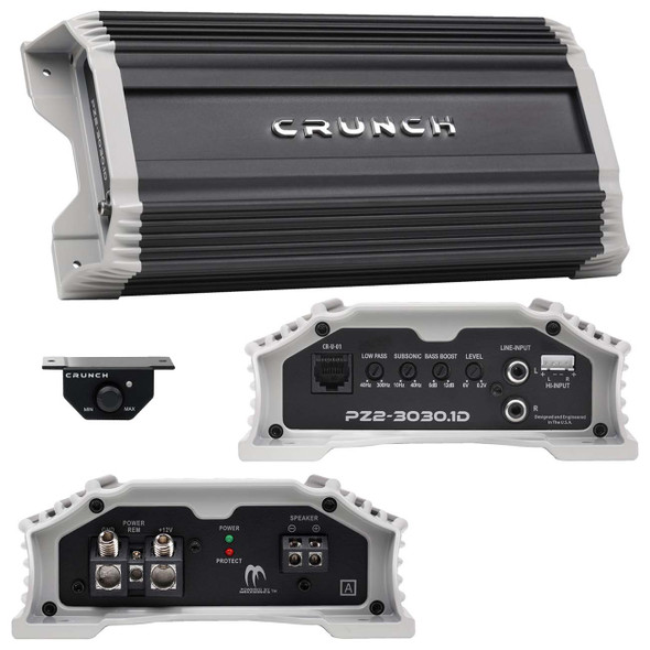 Crunch Powerzone PZ-3020.1D | 3000W Max Monoblock Subwoofer Amplifier