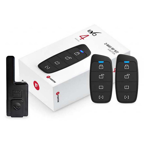 Fortin RFK442 | 2-Way RF Transmitter Upgrade Kit With (2) 4-button Remotes main photo from angle