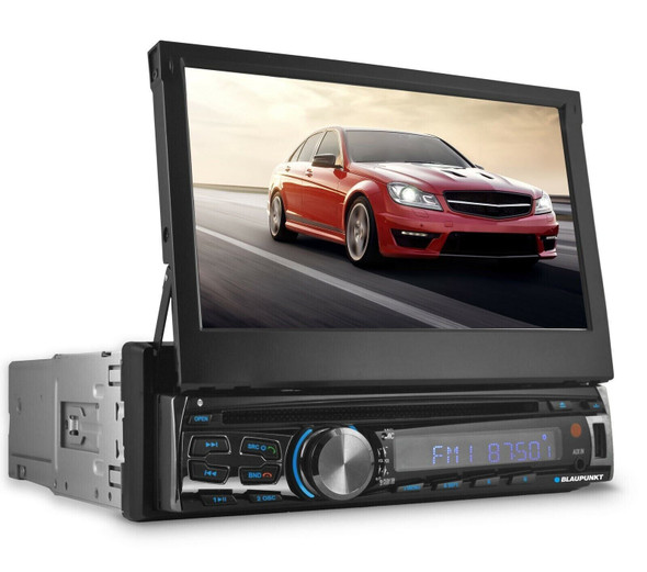Blaupunkt AUSTIN440 | 7" Single Din Flip-Out Touchscreen Head Unit | Bluetooth Car Radio