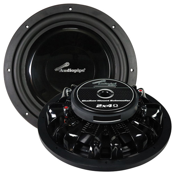 Audiopipe TS-FA120 | 12 Inch 500W DVC 4 Ohm Shallow Mount Subwoofer