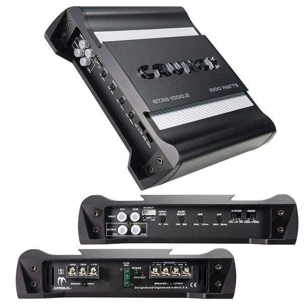 Crunch GTRII-1000.2 | 1000W Max 2 Channel Full Range Amplifier