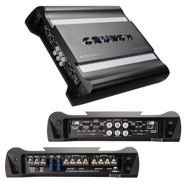 Crunch GTRII-900.4 | 900W Max 4 Channel Full Range Amplifier