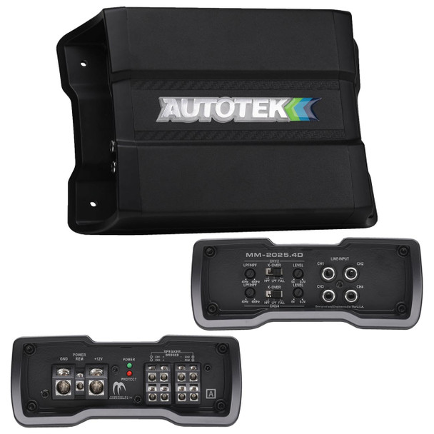 Autotek Mean Machine MM-2025.4D | 2000W Max 4 Channel Full Range Amplifier