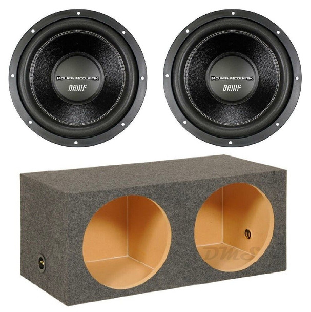 Power Acoustik BAMF 15 Package | Dual 15 Inch 3800W DVC 4 Ohm Subwoofers & QPower HD Sealed Box