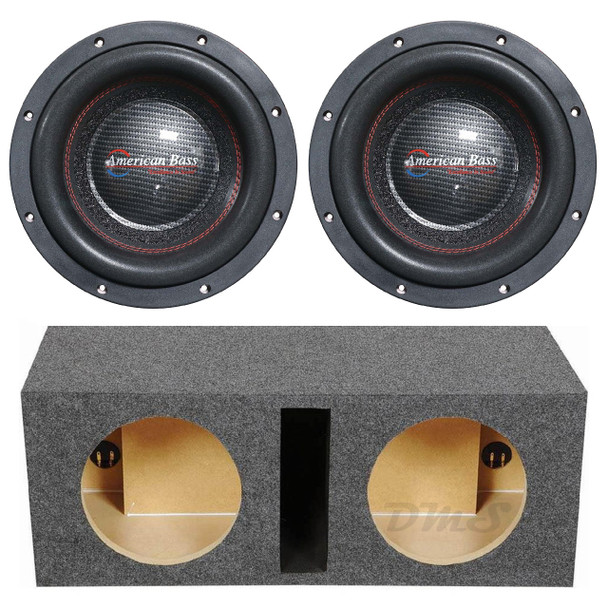 American Bass HAWK 10 Package | Dual 10 Inch 3000W DVC 4 Ohm Subwoofers & QPower HD Ported Box American Bass HAWK 10 Package | Dual 10 Inch 3000W DVC 4 Ohm Subwoofers & QPower HD Ported Box