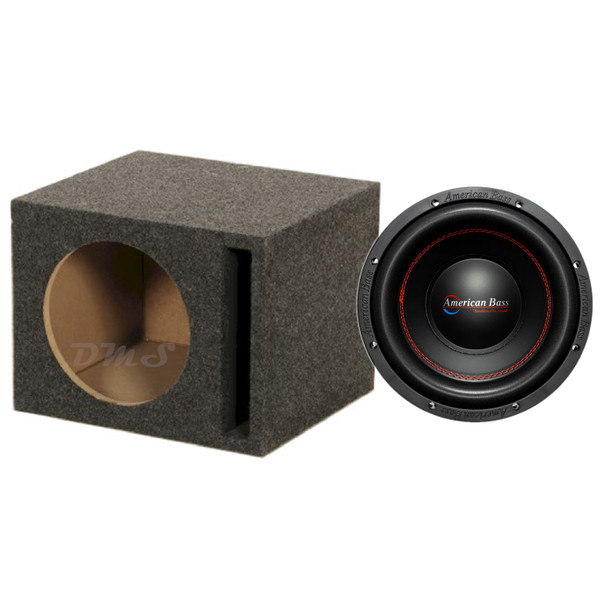 American Bass XO 10 Package | 10" 600W D4 Subwoofer & QPower Ported Box
