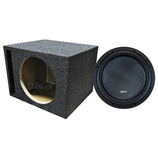 American Bass XR 12 Package | 12" 2400W D2 Subwoofer & QPower HD Ported Box