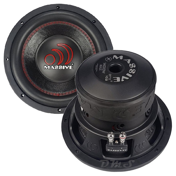Massive Audio GTX102 | 10 Inch 1400W DVC 2 Ohm Subwoofer