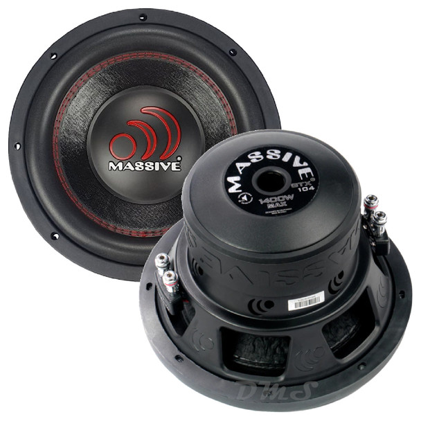 Massive Audio GTX104 | 10 Inch 1400W DVC 4 Ohm Subwoofer