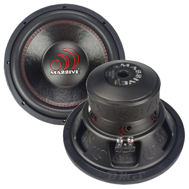 Massive Audio GTX124 | 12 Inch 1400W DVC 4 Ohm Subwoofer
