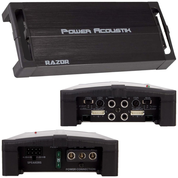 Power Acoustik Razor 1200W Max 4 Channel Full Range Amplifier | RZ41200D