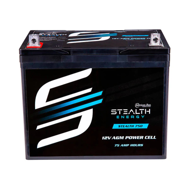 American Bass Stealth Energy STEALTH750 | 12-Volt 75AH AGM Power Cell Battery