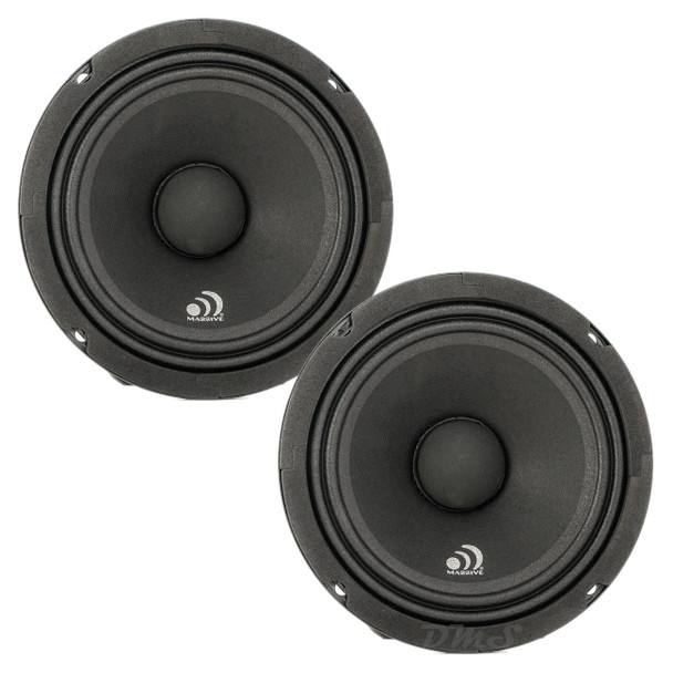 Massive Audio MA6 | 6.5 Inch 280W 8 Ohm Pro Audio Midrange Speakers (Pair)