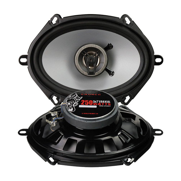 Crunch CS5768CX | 5x7 / 6x8 Inch 250W 4 Ohm 2-Way Coaxial Speakers (Pair)