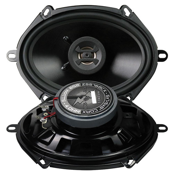 Hifonics Zeus ZS5768CX | 5x7 / 6x8 Inch 250W 4 Ohm 2-Way Coaxial Speakers (Pair)