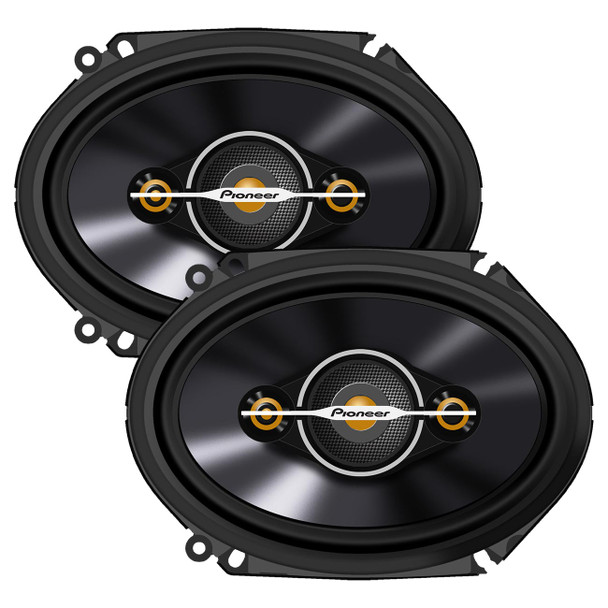 Pioneer TS-A6881F | 6x8 Inch 350W 4 Ohm 4-Way Coaxial Speakers (Pair)