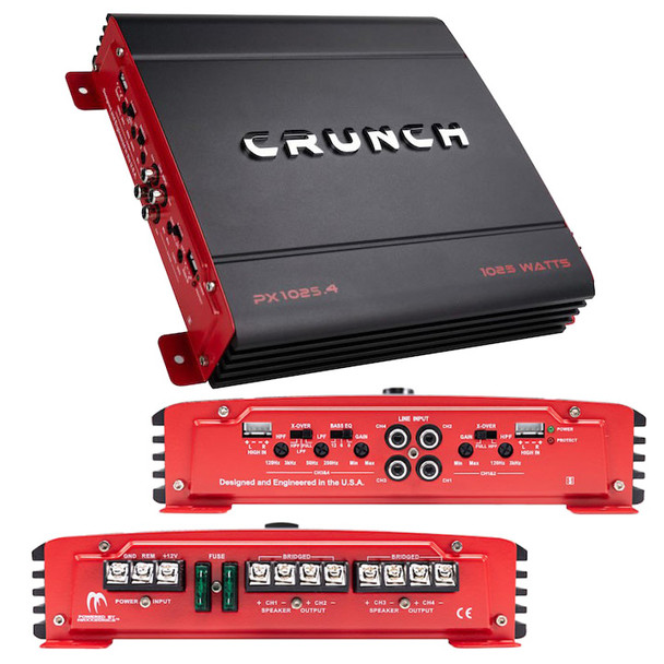 Crunch Power-X PX-1025.4 | 1000W Max 4 Channel Full Range Amplifier