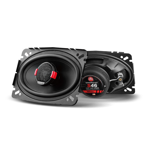 DB Drive S46 | 4x6 Inch 160W 4 Ohm 2-Way Coaxial Speakers (Pair)