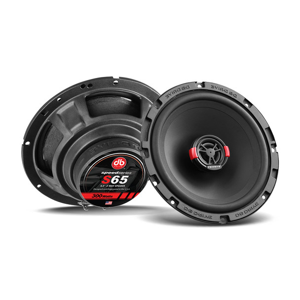 DB Drive S65 | 6.5 Inch 300W 4 Ohm 2-Way Coaxial Speakers (Pair)