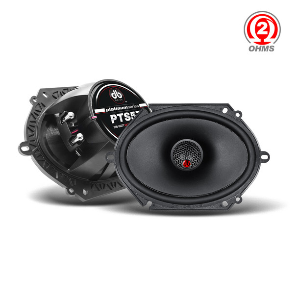 DB Drive PTS57 | 5x7 Inch 300W 2 Ohm 2-Way Coaxial Speakers (Pair)
