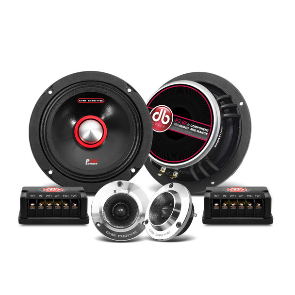 DB Drive P3 6K | 6.5 Inch 250W 8 Ohm Pro Audio Midrange Component Speakers (Pair)