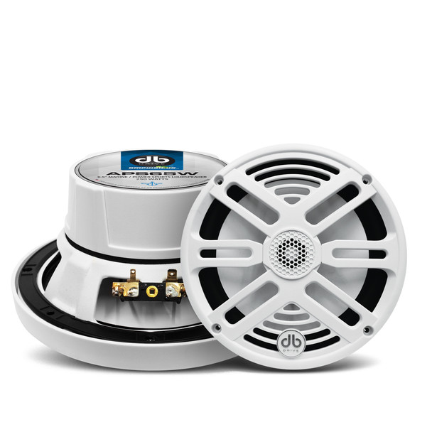 DB Drive APS65W | 6.5 Inch 250W 4 Ohm 2-Way Coaxial Marine Speakers (Pair)