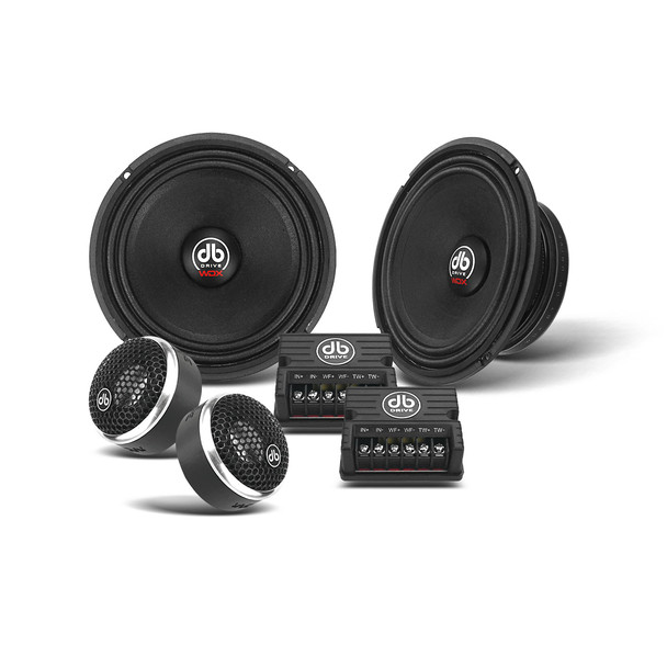 DB Drive WDX65C | 6.5 Inch 500W 4 Ohm Midrange Component Speakers (Pair)