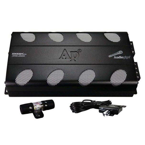 Audiopipe APHD-M1200 | 1200W RMS Monoblock Subwoofer Amplifier