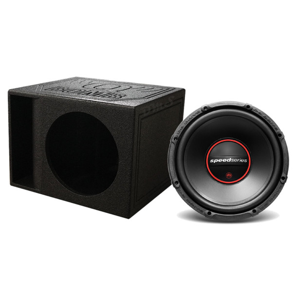 DB Drive SPX12D4 Package | 12 Inch 900W Max DVC 4 Ohm Subwoofer & QBomb Kerf Ported Box