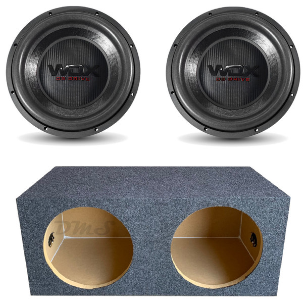 DB Drive WDX12 G0.4 Package | Dual 12 Inch 1200W Max DVC 4 Ohm Subwoofers & QPower HD Sealed Box