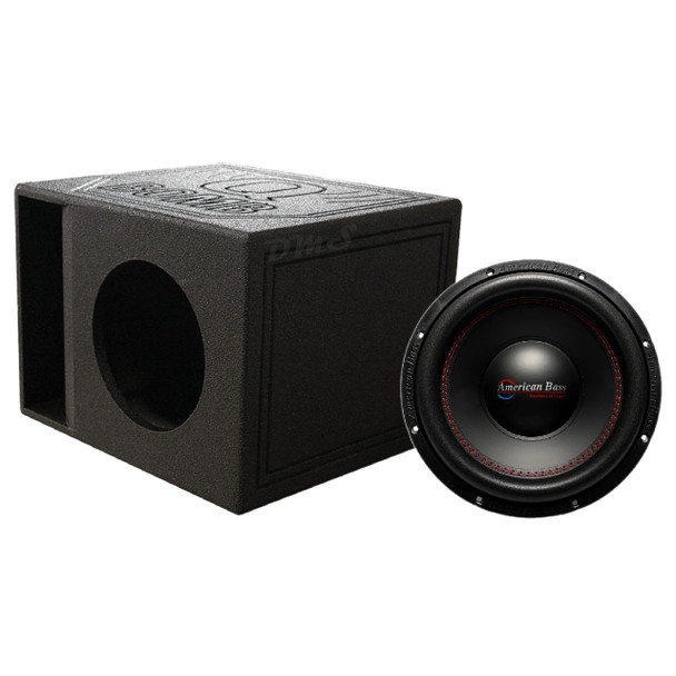 American Bass DX 10 Package | 10 Inch 600W SVC 4 Ohm Subwoofer & QBomb Kerf Ported Box