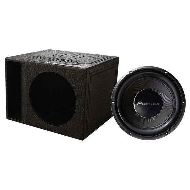 Pioneer TS-A30S4 Package | 12" 1400W S4 Subwoofer & QBomb Kerf Ported Box