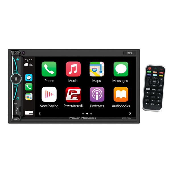 Power Acoustik CPAA-70DM | 7 Inch Double Din Touchscreen Apple & Android Car Head Unit
