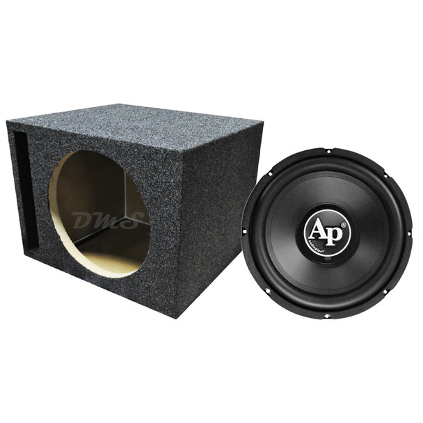 Audiopipe TS-PP2-10-D4 Package | 10" 800W D4 Subwoofer & QPower HD Ported Box
