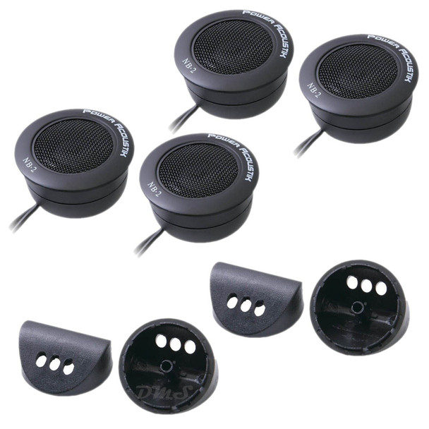 Power Acoustik NB-2 | 1 Inch 200W Dome Tweeters (4 Pack)