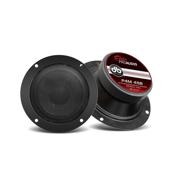 DB Drive P4M 4SB | 4 Inch 250W 4 Ohm Sealed Back Midrange Speaker (Single)