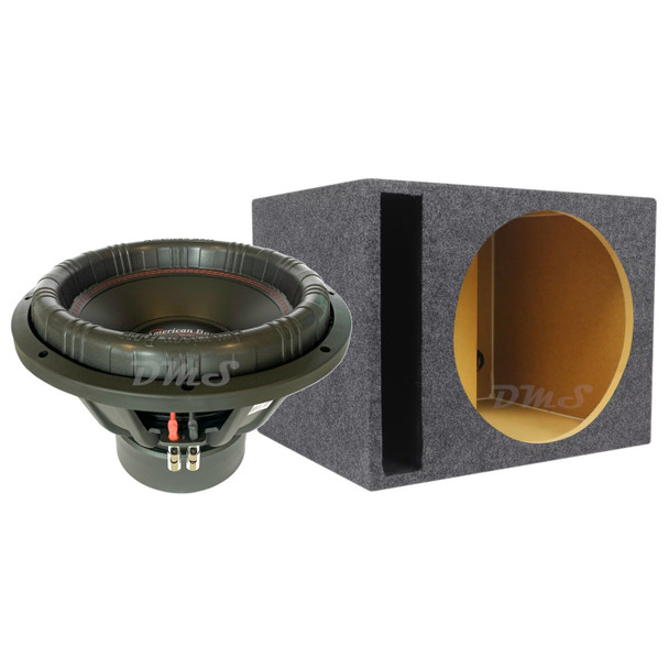 American Bass XFL 15 V2 Package | 15" 3000W D2 Subwoofer & QPower HD Ported Box