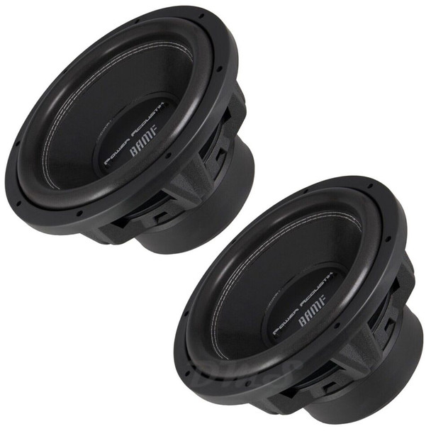 Power Acoustik BAMF 12 Inch 3500W DVC 4 Ohm Subwoofers | BAMF124 (Pair)