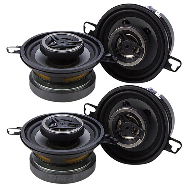 Crunch CS4CX | 4 Inch 200W 4 Ohm 2-Way Coaxial Speakers (4 Pack)