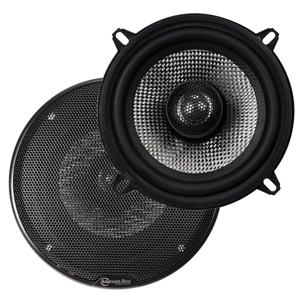 American Bass SQ5.25 | 5.25 Inch 120W 4 Ohm 2-Way Coaxial Speakers (Pair)
