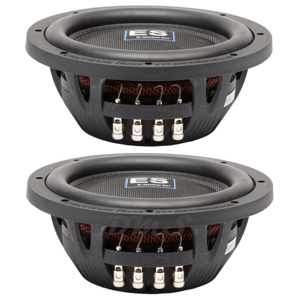 American Bass ES 10 Inch 1000W DVC 4 Ohm Shallow Subwoofers | ES1044 (Pair)
