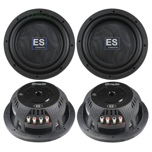 American Bass ES 12 Inch 1600W DVC 4 Ohm Shallow Slim Subwoofers | ES1244 (4 Pack)