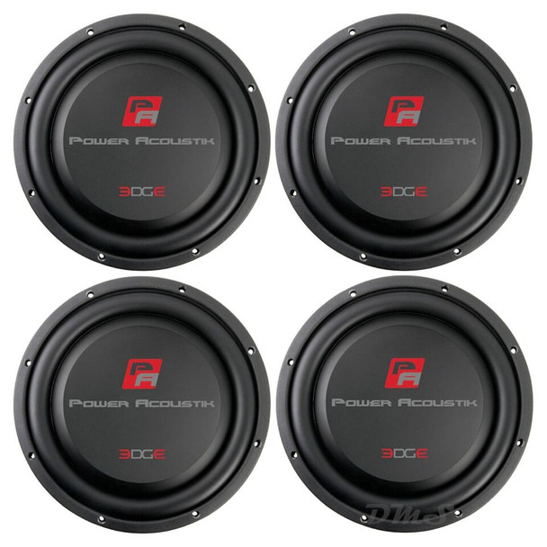Power Acoustik EDGE 12 Inch 1400W SVC 4 Ohm Slim Subwoofers | EW124S (4 Pack)