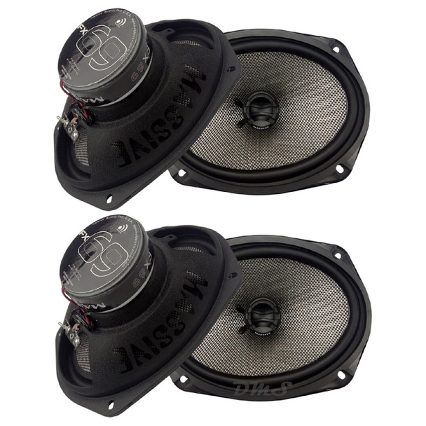 Massive Audio FX69 | 6x9 Inch 320W 4 Ohm 2-Way Coaxial Speakers (4 Pack)