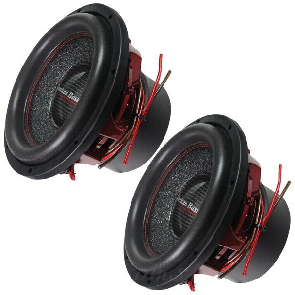 American Bass HAWK 12 Inch 3000W DVC 4 Ohm Subwoofers | HAWK1244 (Pair)
