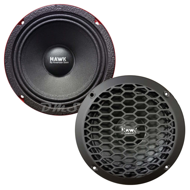 American Bass HAWK 6.5 Inch 500W 4 Ohm Pro Speakers | HAWK65MR (Pair)