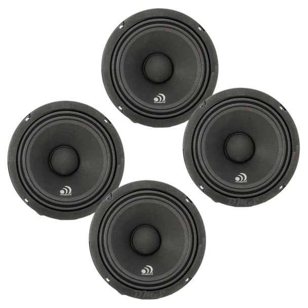 Massive Audio MA6 | 6.5 Inch 280W 8 Ohm Pro Audio Midrange Speakers (4 Pack)
