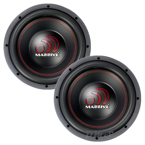 Massive Audio MMA 10 Inch 1000W DVC 4 Ohm Subwoofers | MMA104 (Pair)