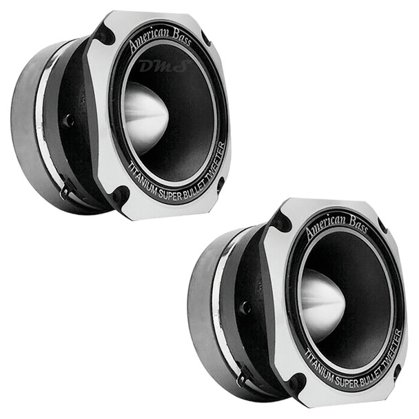 American Bass MX444T | 4 Inch 200W 4 Ohm Pro Audio Bullet Super Tweeters (Pair)
