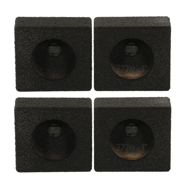 QBomb QBTW65 | 6.5 Inch Sealed Square Speaker Boxes (4 Pack)